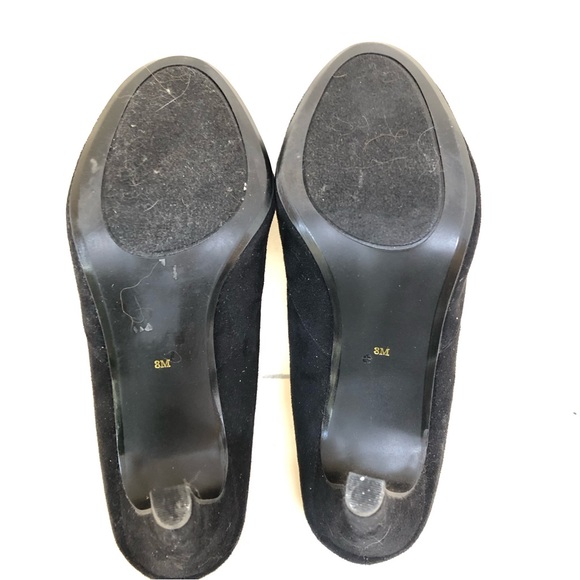 Black suede shoes size 8 - Picture 9 of 11
